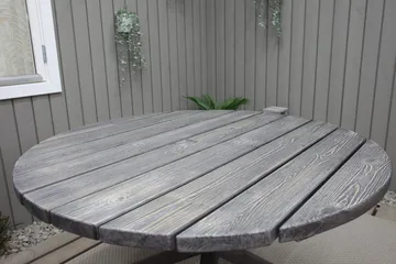 Scottsdale Fasta Spisebord 112 cm Rundt Shabby Chic - KWA - Hagemøbler & utemiljø - Hagebord - Spisebord ute