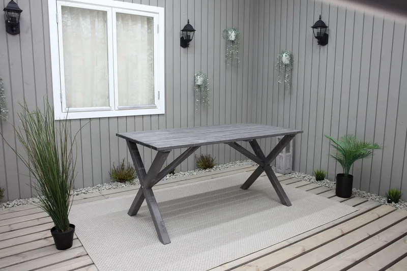 Scottsdale Fasta Spisebord 150 cm Shabby Chic - KWA - Hagemøbler & utemiljø - Hagebord - Spisebord ute