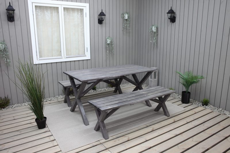 Scottsdale Fasta Spisebord 150 cm Shabby Chic - KWA - Hagemøbler & utemiljø - Hagebord - Spisebord ute