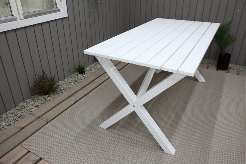 Scottsdale Spisebord 150 cm Hvit - Hagemøbler & utemiljø - Hagebord - Spisebord ute