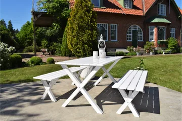 Scottsdale Spisebord 150 cm Hvit - Hagemøbler & utemiljø - Hagebord - Spisebord ute