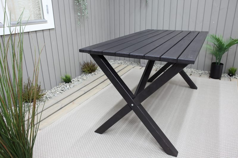 Scottsdale Spisebord 150 cm Kaffesvart - KWA - Hagemøbler & utemiljø - Hagebord - Spisebord ute