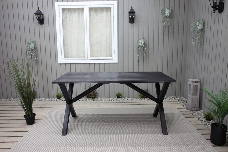 Scottsdale Spisebord 150 cm Kaffesvart - KWA - Hagemøbler & utemiljø - Hagebord - Spisebord ute