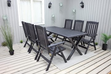 Scottsdale Spisebord 190 cm Svart - KWA - Hagemøbler & utemiljø - Hagebord - Spisebord ute