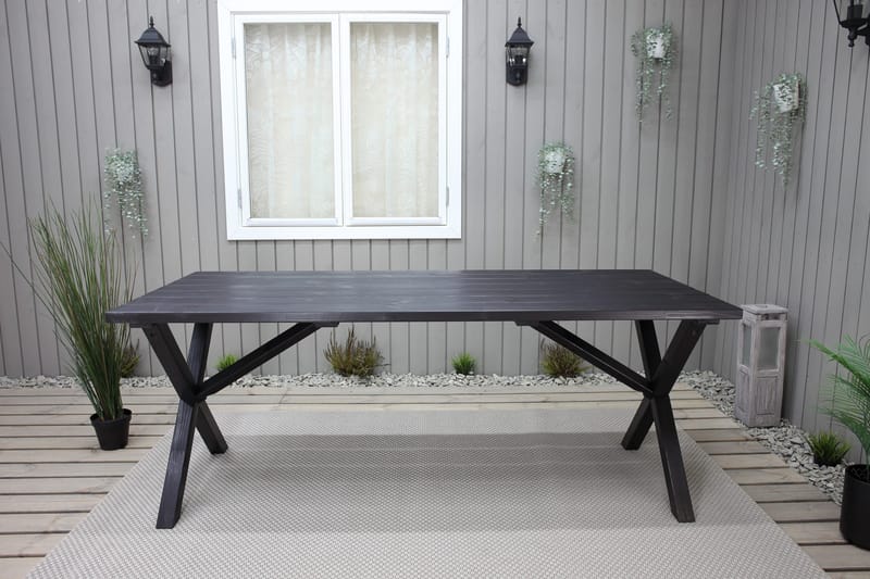 Scottsdale Spisebord 190 cm Svart - KWA - Hagemøbler & utemiljø - Hagebord - Spisebord ute