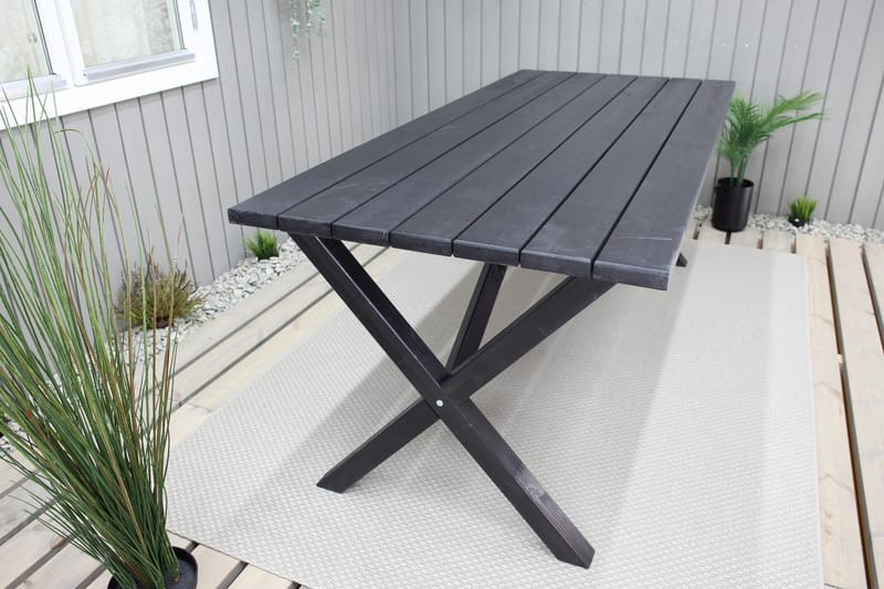 Scottsdale Spisebord 190 cm Svart - KWA - Hagemøbler & utemiljø - Hagebord - Spisebord ute