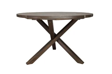 Scottsdale Spisebord Rundt 112 cm - Brun - Hagemøbler & utemiljø - Hagebord - Spisebord ute