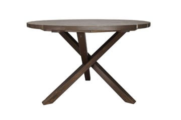 Scottsdale Spisebord Rundt 112 cm - Brun - Hagemøbler & utemiljø - Hagebord - Spisebord ute