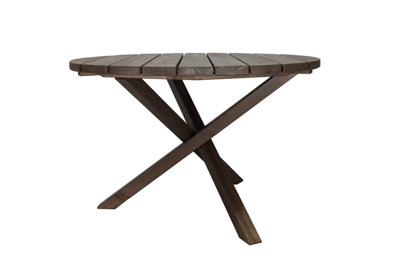 Scottsdale Spisebord Rundt 112 cm - Brun - Hagemøbler & utemiljø - Hagebord - Spisebord ute