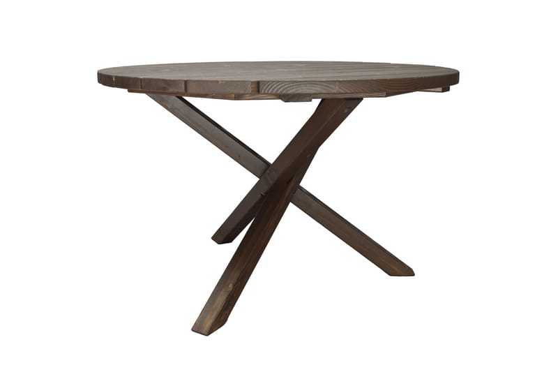 Scottsdale Spisebord Rundt 112 cm - Brun - Hagemøbler & utemiljø - Hagebord - Spisebord ute