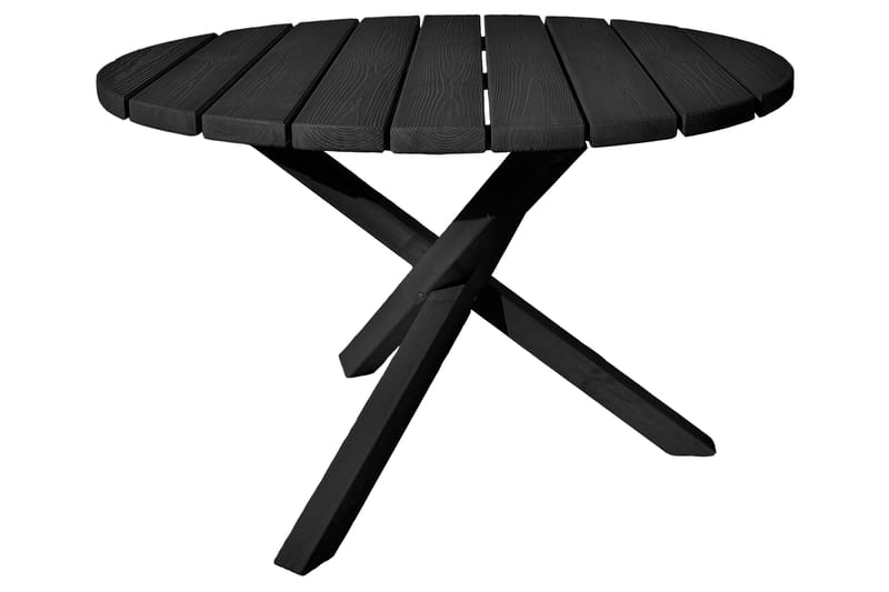 Scottsdale Spisebord Rundt 112 cm - Kaffesvart - Hagemøbler & utemiljø - Hagebord - Spisebord ute