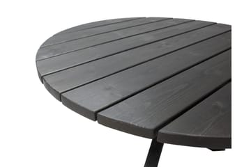 Scottsdale Spisebord Rundt 112 cm - Kaffesvart - Hagemøbler & utemiljø - Hagebord - Spisebord ute