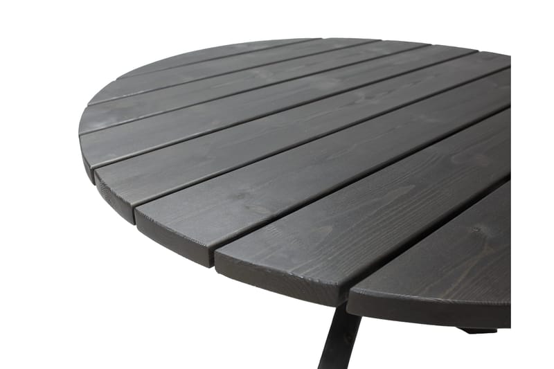 Scottsdale Spisebord Rundt 112 cm - Kaffesvart - Hagemøbler & utemiljø - Hagebord - Spisebord ute
