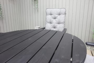 Scottsdale Spisebord Rundt 112 cm - Kaffesvart - Hagemøbler & utemiljø - Hagebord - Spisebord ute