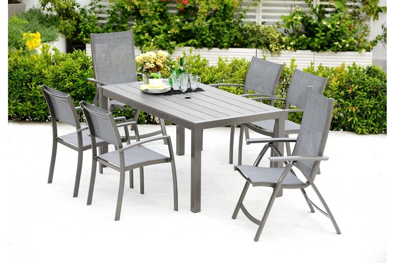 Solana Spisebord 160 cm - Grå - Hagemøbler & utemiljø - Hagebord - Spisebord ute