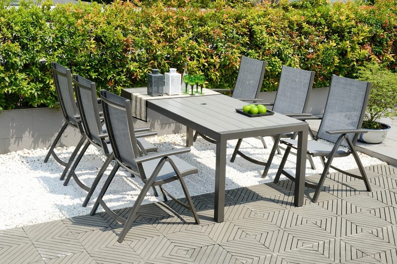 Solana Spisebord 201 cm - Grå - Hagemøbler & utemiljø - Hagebord - Spisebord ute