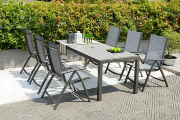 Solana Spisebord 201 cm - Grå - Hagemøbler & utemiljø - Hagebord - Spisebord ute
