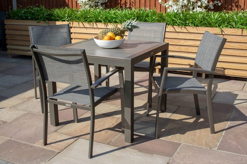 Solana Spisebord 88 cm - Grå - Hagemøbler & utemiljø - Hagebord - Spisebord ute