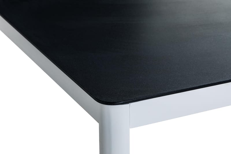 Spisebord Alex 200x100 cm - Hvit|Grå Steinlook - Spisebord ute