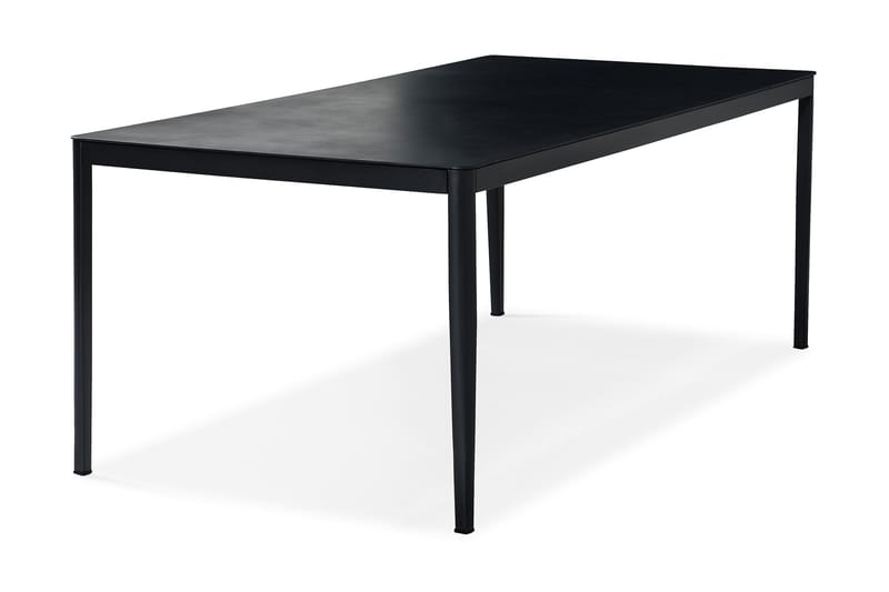 Spisebord Alex 200x100 cm - Svart|Grå Steinlook - Spisebord ute