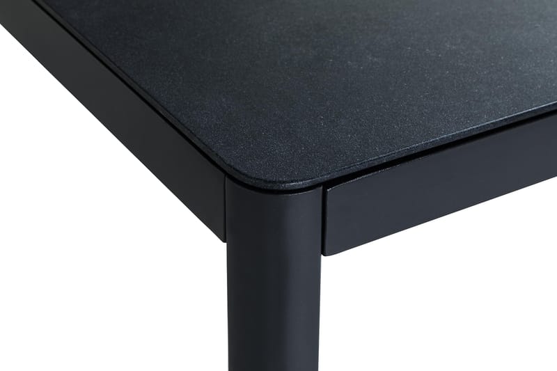 Spisebord Alex 200x100 cm - Svart|Grå Steinlook - Spisebord ute