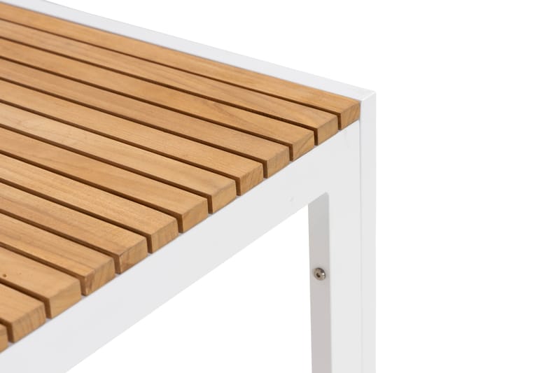 Spisebord Barkar 200 cm - Teak/Hvit - Spisebord ute