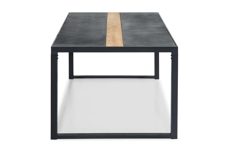 Spisebord Bastian 200x100 cm - Svart|Teak - Spisebord ute