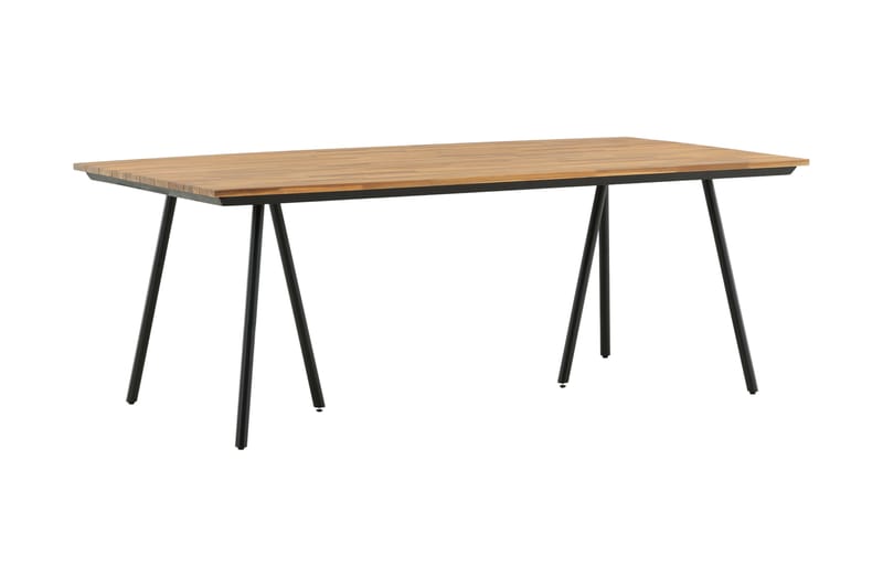 Spisebord Chan 200 cm Svart/Brun - Venture Home - Spisebord ute