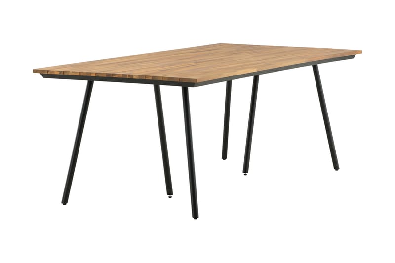 Spisebord Chan 200 cm Svart/Brun - Venture Home - Spisebord ute