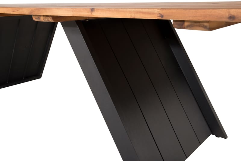 Spisebord Doory 250 cm Svart/Brun - Venture Home - Spisebord ute