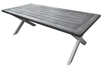 Spisebord Hains Fasta 220 cm Svart/Grå/Hvit