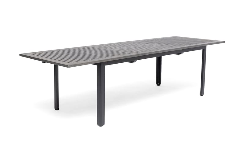 Spisebord Hillerstorp Ammi Forlengningsbart 200 cm - Aintwood/Grå/Svart - Spisebord ute