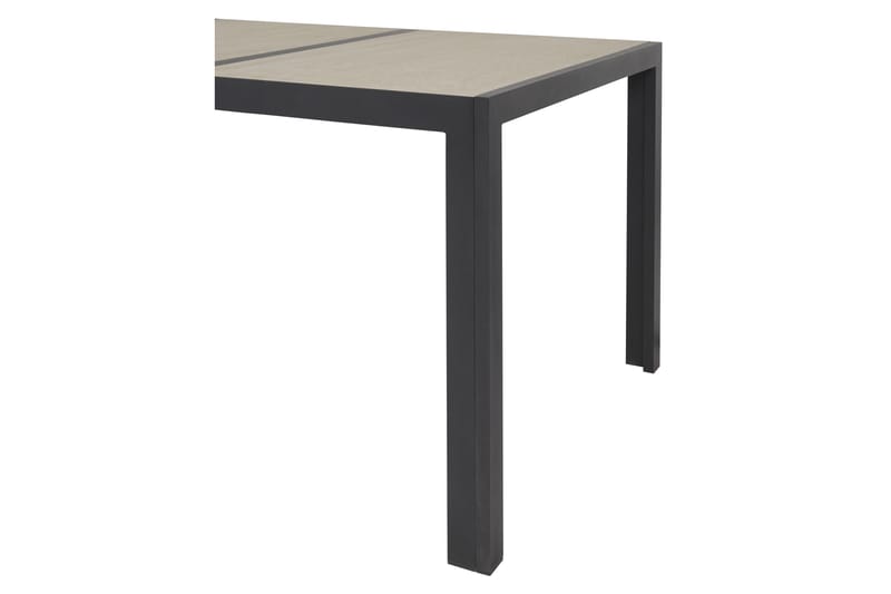 Spisebord Kenys 195 cm - Svart/Beige - Spisebord ute