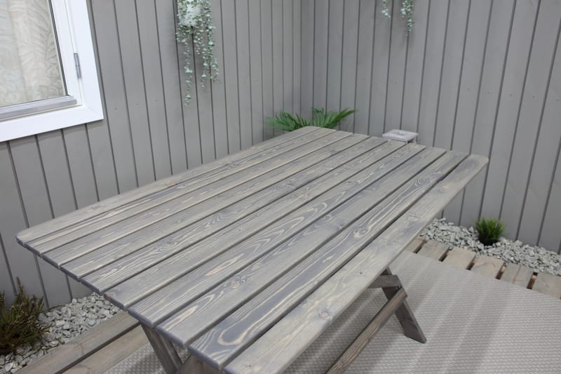Spisebord Larios 126 cm - Grå - Spisebord ute