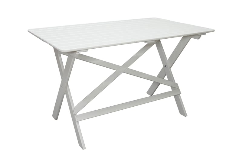 Spisebord Larios 126 cm - Hvit - Spisebord ute