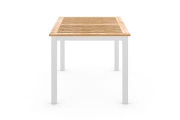 Spisebord Las Vegas Forlengningsbart 152-210x90 cm - Hvit|Teak - Hagemøbler & utemiljø - Hagebord - Spisebord ute