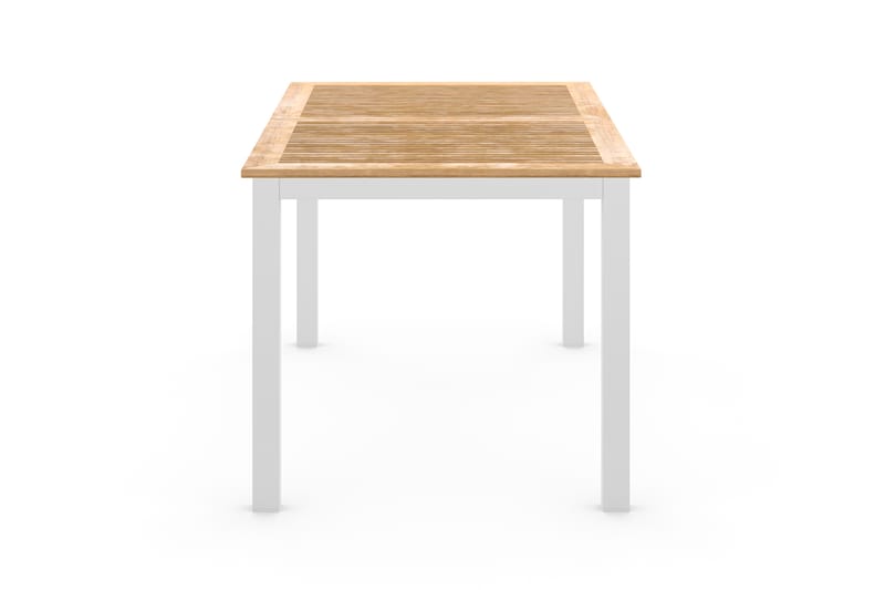 Spisebord Las Vegas Forlengningsbart 152-210x90 cm - Hvit|Teak - Hagemøbler & utemiljø - Hagebord - Spisebord ute