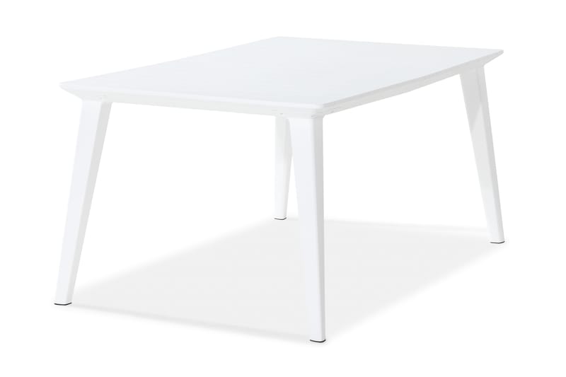 Spisebord Lima 160 cm - Hvit - Spisebord ute
