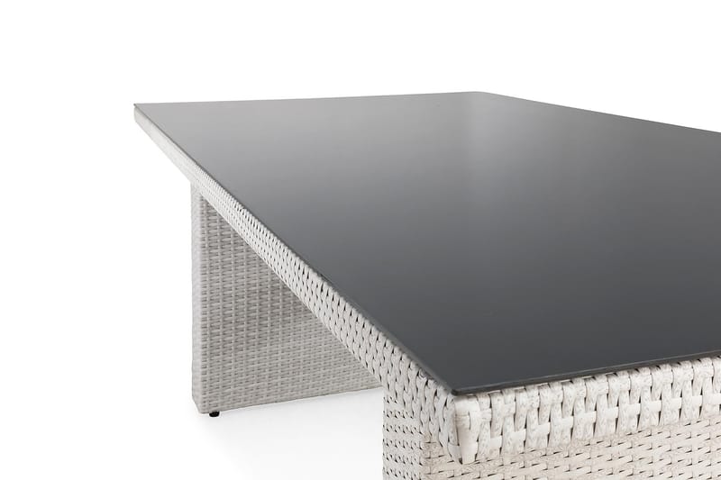 Spisebord Majestic 210x100 cm - Hvit - Spisebord ute