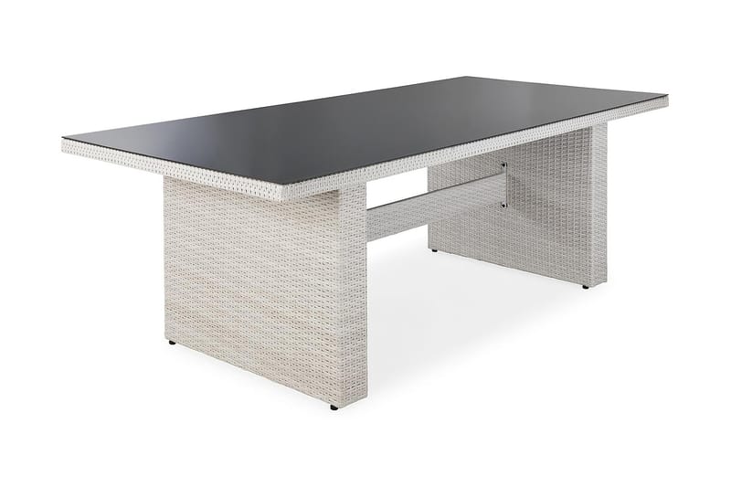 Spisebord Majestic 210x100 cm - Hvit - Spisebord ute