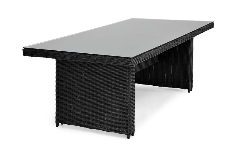 Spisebord Marcus 200x100 cm - Svart - Spisebord ute