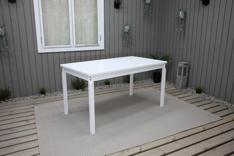 Spisebord Olivo Fasta 135 cm Hvit - Spisebord ute