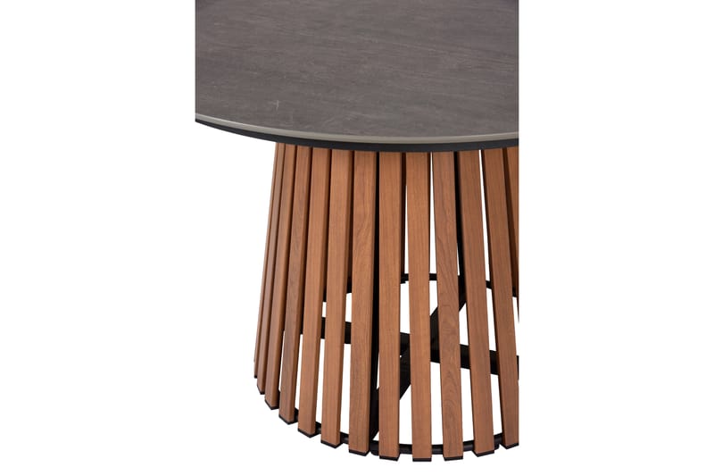 Spisebord Outfit 115 cm Rundt - Brun/Grå - Spisebord ute