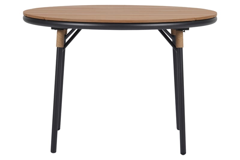 Spisebord Romeo 110 cm Rundt - Brun/Svart - Spisebord ute