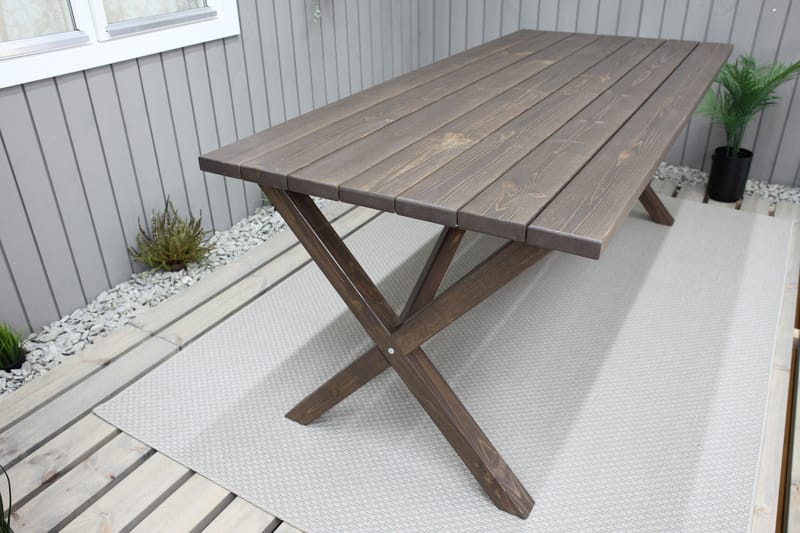 Spisebord Scottsdale 190 cm - Brun - Hagemøbler & utemiljø - Hagebord - Spisebord ute