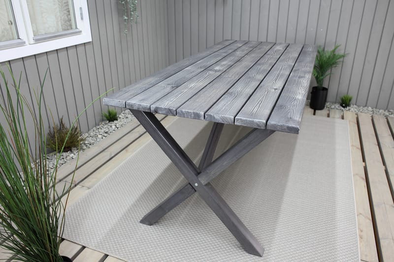 Spisebord Scottsdale Fasta 190 cm - Grå - Spisebord ute