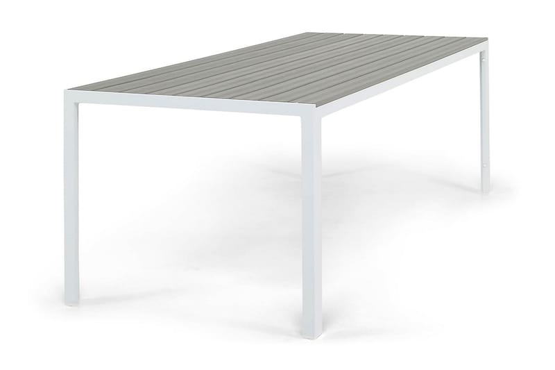 Spisebord Tunis 205x90 cm - Hvit|Grå - Spisebord ute