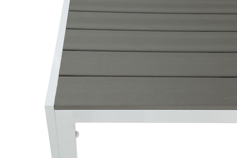 Spisebord Tunis 205x90 cm - Hvit|Grå - Spisebord ute