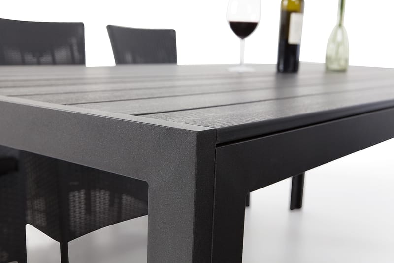 Spisebord Tunis 205x90 cm - Svart/Svart - Hagemøbler & utemiljø - Hagebord - Spisebord ute