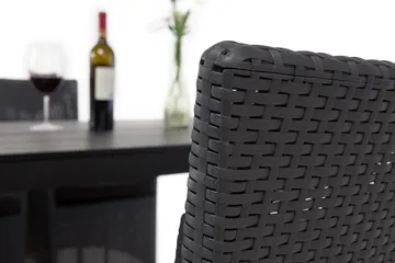 Spisebord Tunis 205x90 cm - Svart/Svart - Hagemøbler & utemiljø - Hagebord - Spisebord ute